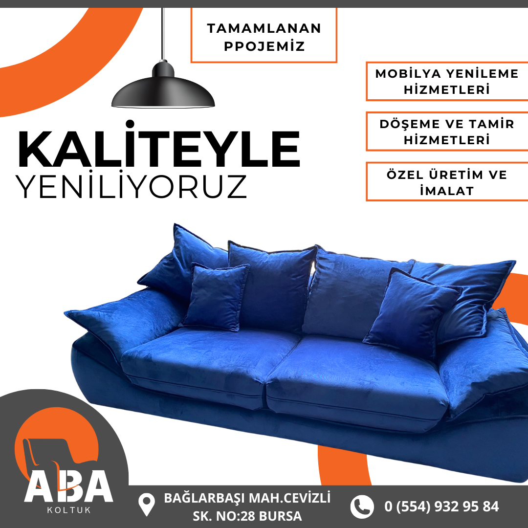 Bursa Koltuk Tamiri: Yıpranmış Koltuklarınız Emin Ellerde
